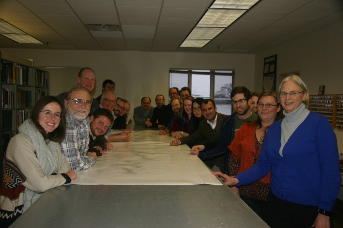Global Carex Group with members from around the world in the Herbarium