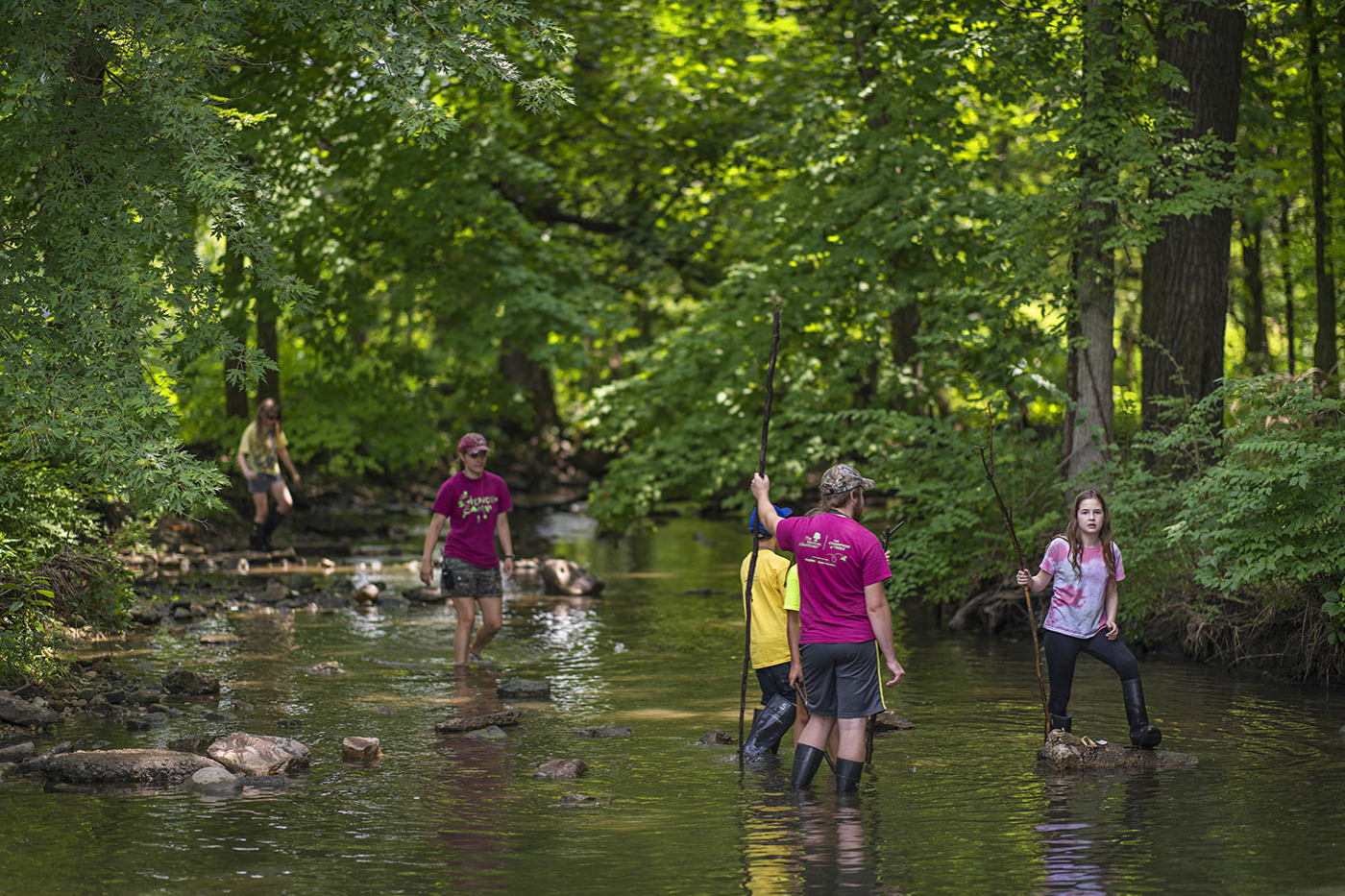 Children attending Summer Science Camps at The Morton Arboretum