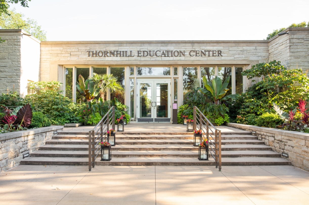 Thornhill education center exterior set for an event