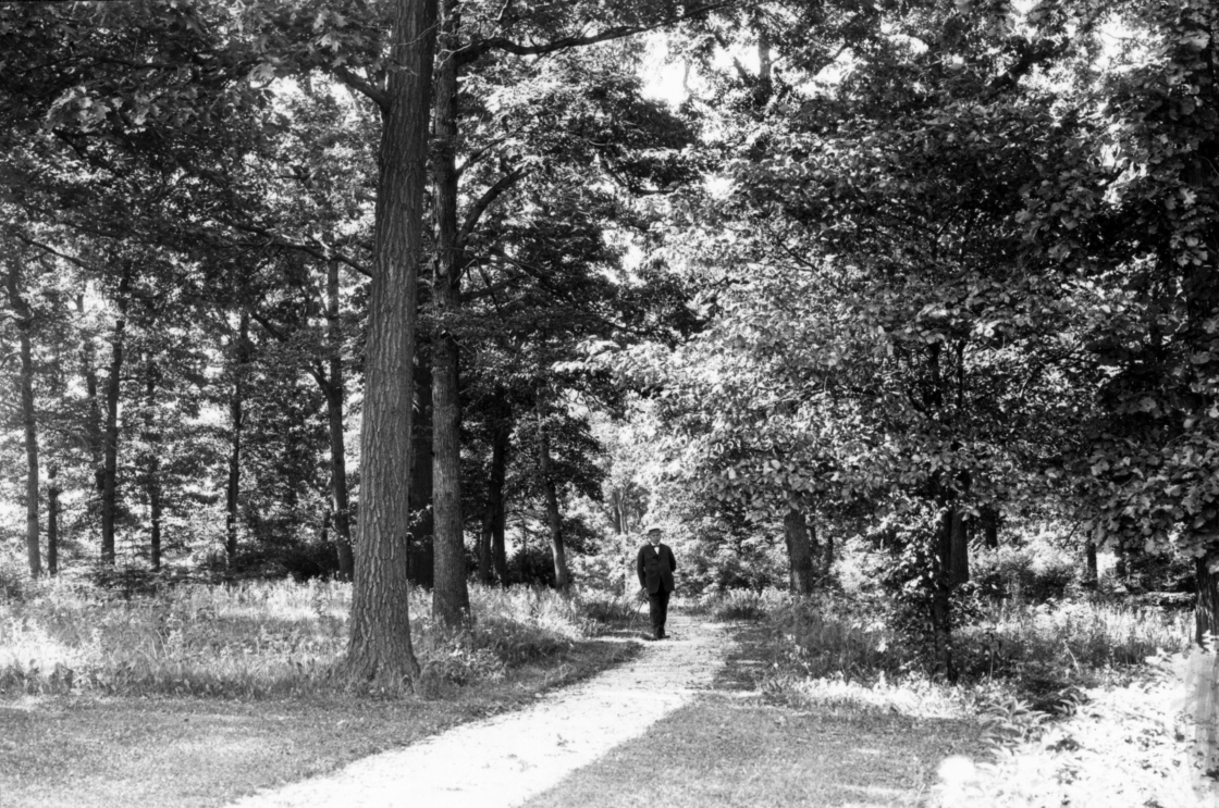 Joy Morton walking down Joy Path