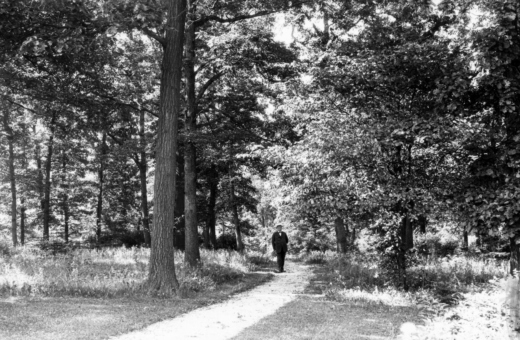 Joy Morton walking down Joy Path