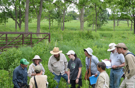Education class in the prairie