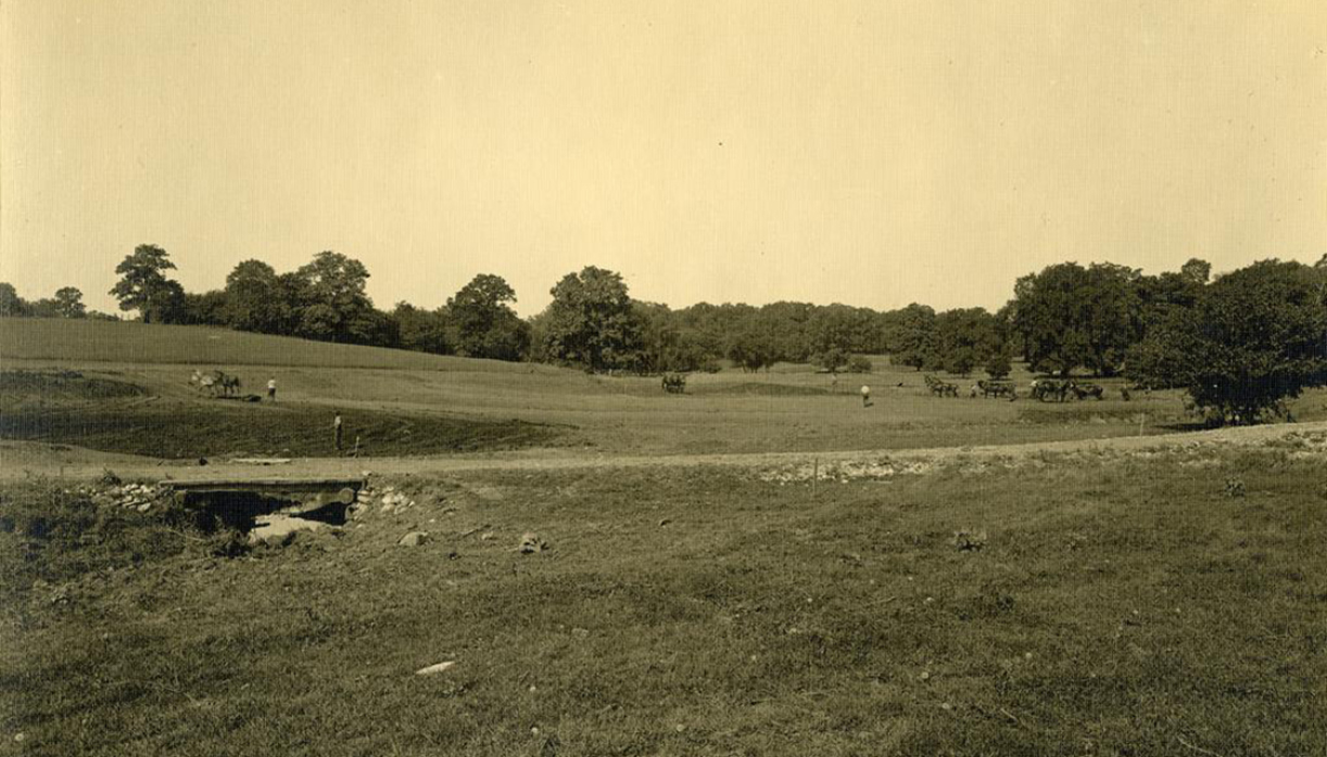 Round Meadow where Lake Marmo currently exists
