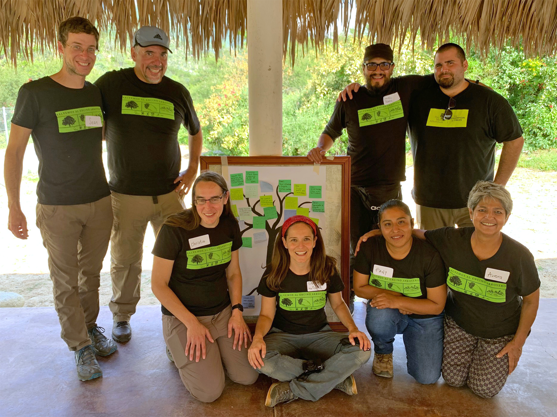 A group of researchers post in Baja Sur Mexico