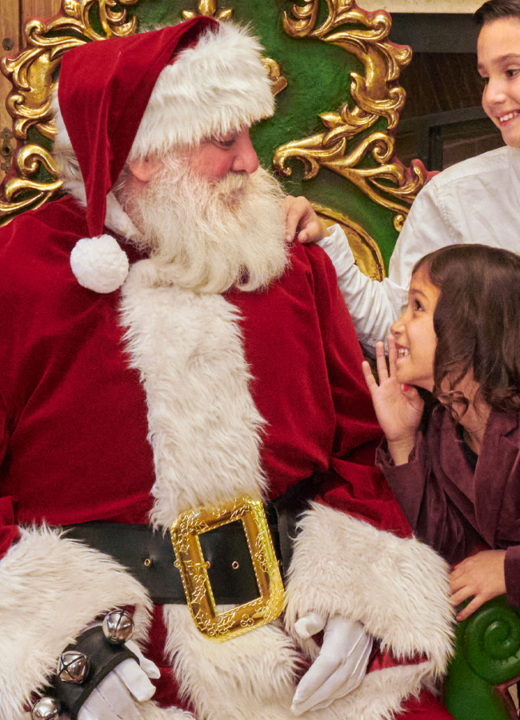 Children tell Santa what they want for Christmas