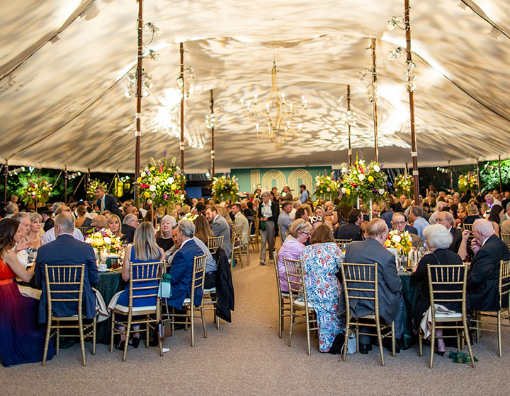 Guests seated at Evergreen Gala