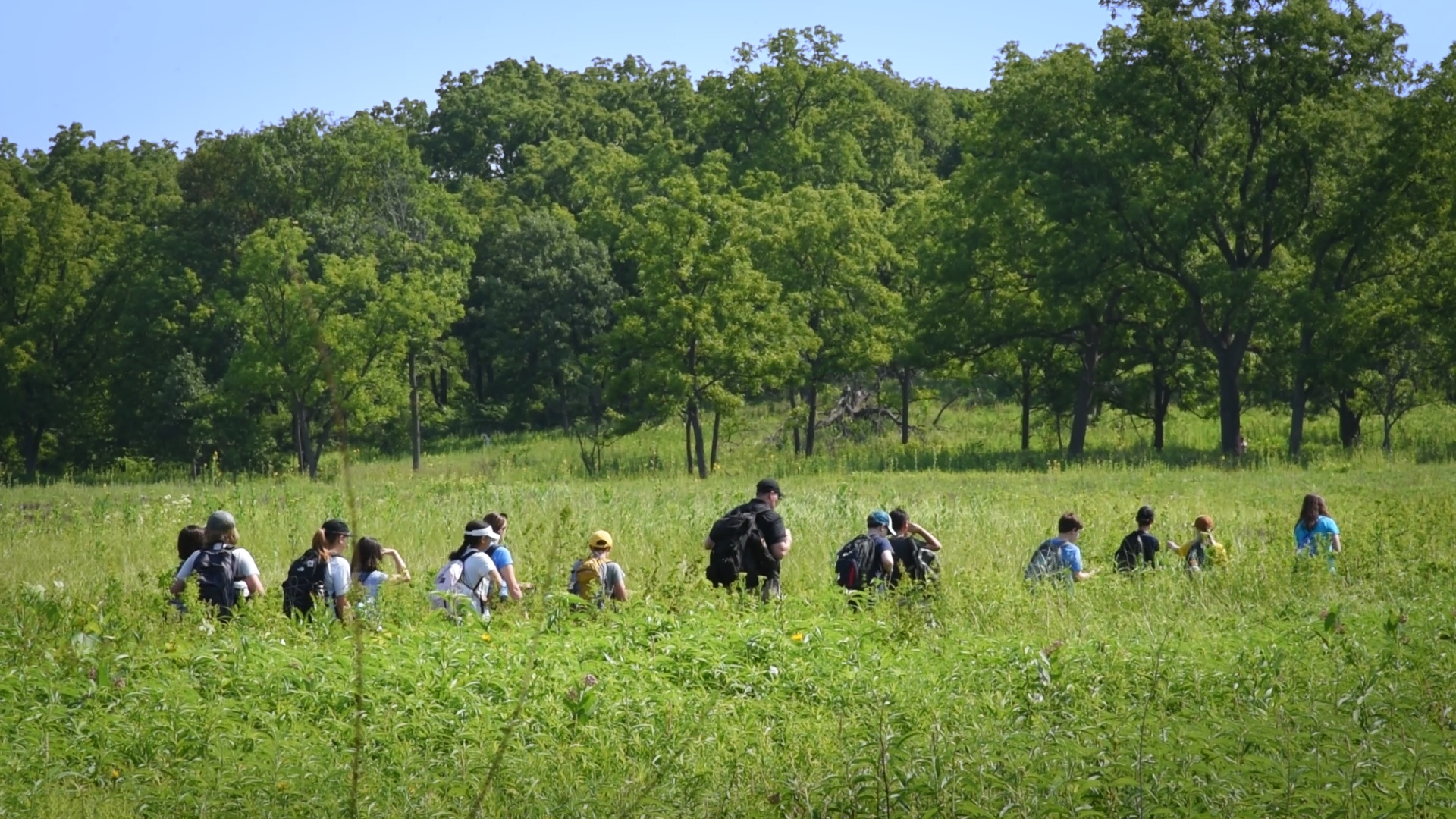 Photograph of children and instructors part of Summer Science Camps