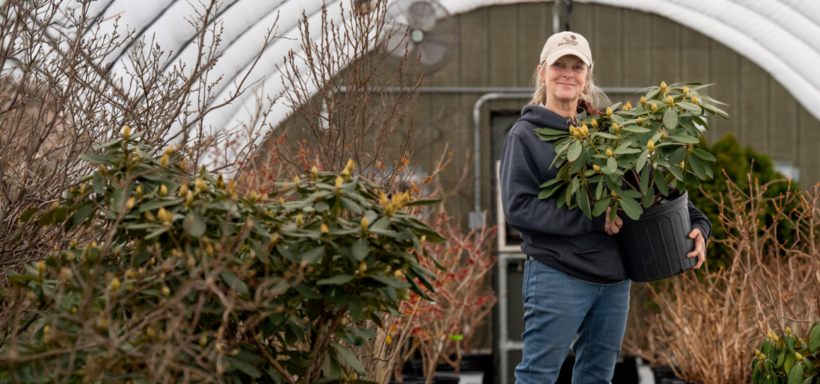 Photograph of horticulturist Allison Loomis