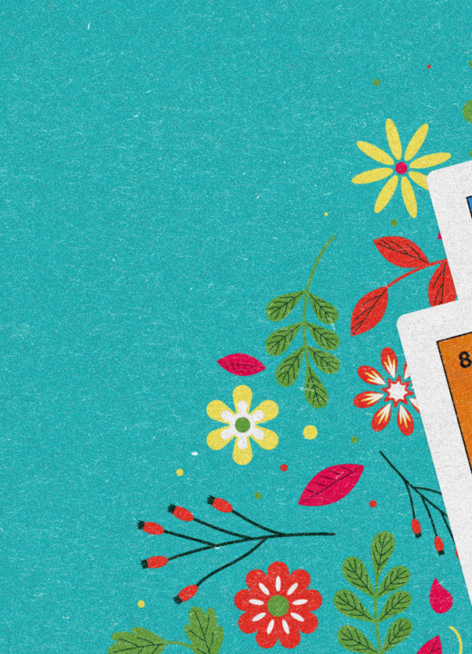 An array of Loteria cards displaying different illustrated images