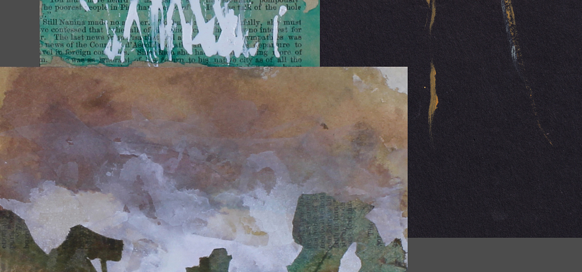 Scan of a mixed media collage