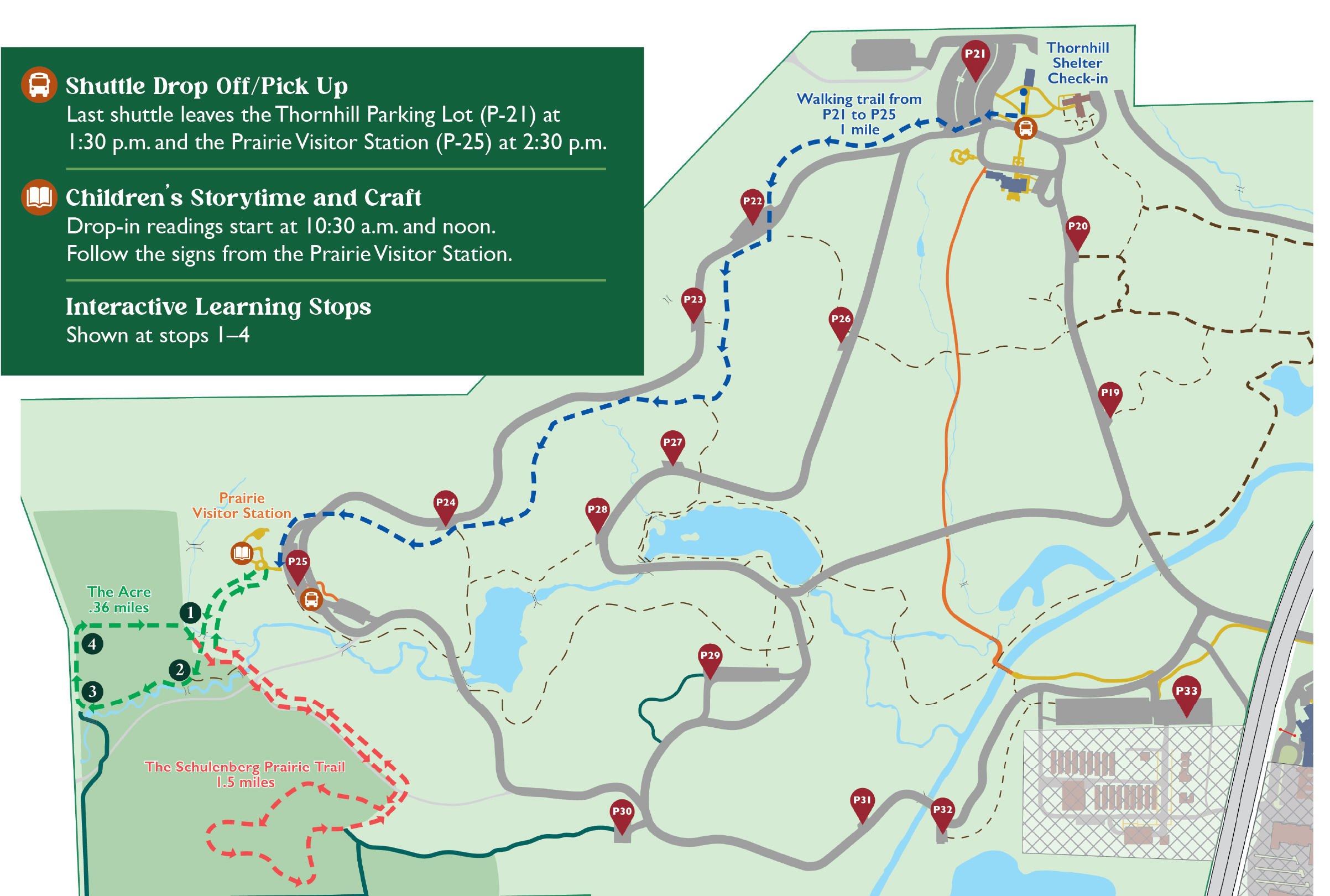 Map for the Member Trail Mixer Schulenberg Prairie